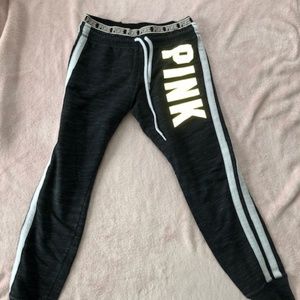 Small VS PINK black joggers